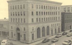 Historical photo of office building